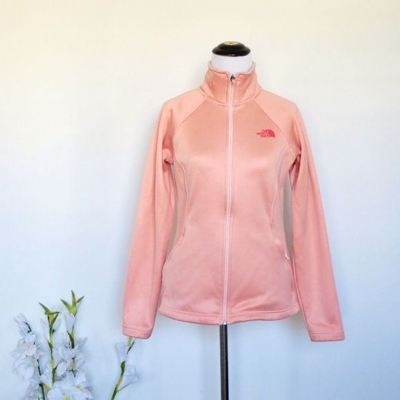 The North Face Agave Full Zip Jacket Zip Mock Neck Pink SZ S - Picture 5 of 11